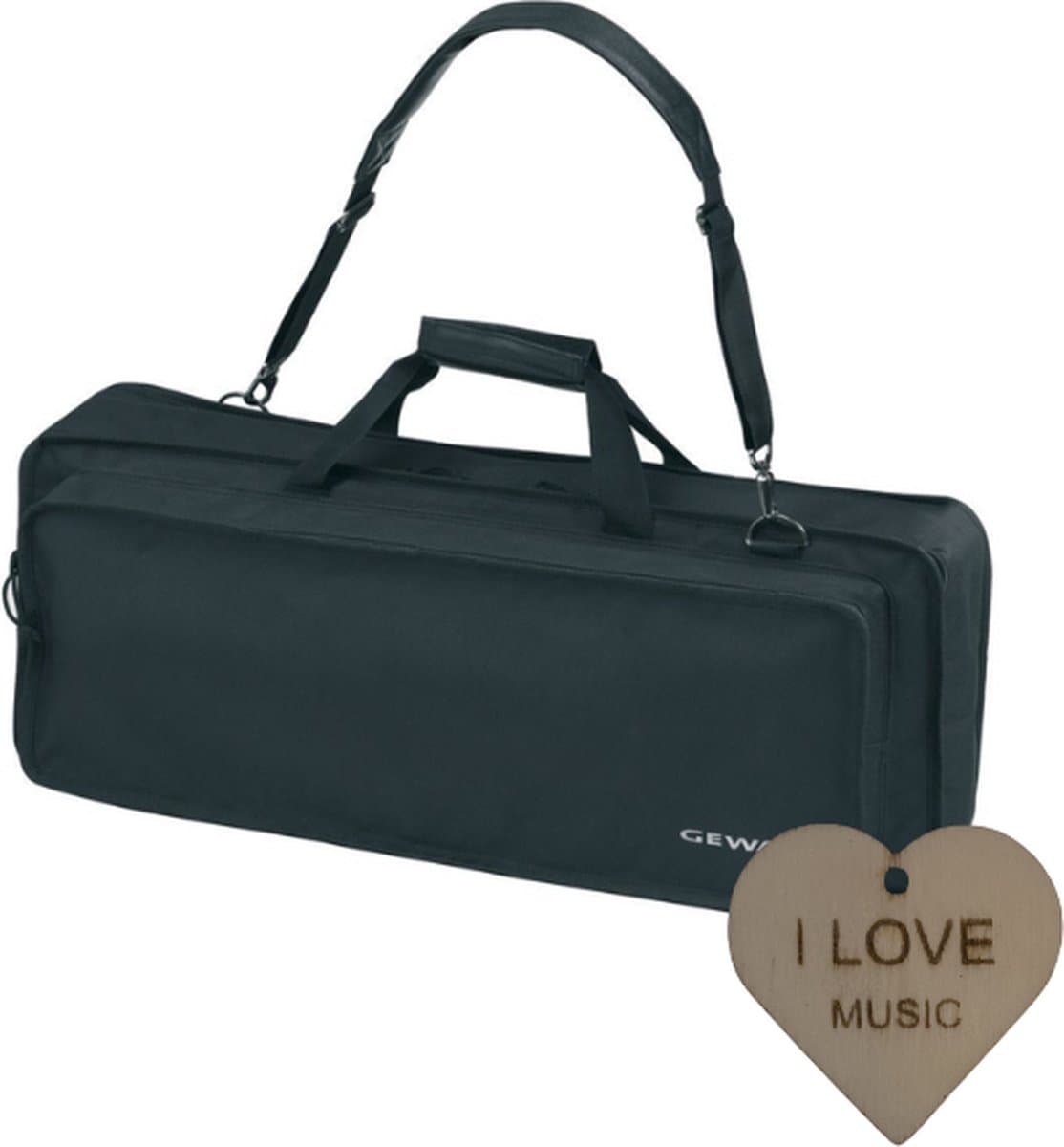 GEWA Keyboard Tas | Keyboard Gigbag | 61 toetsen | Met Specter Sleutelhanger — afbeelding 1