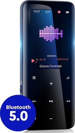 Gadgetplace MP3 speler met MP4 Videospeler - Incl. Oordopjes - Bluetooth 5.0 en 32GB geheugen - FM Radio, Spraakrecorder en E-book — thumbnail 1