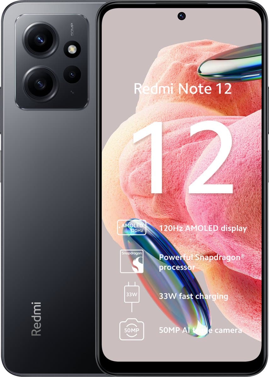 Xiaomi Redmi Note 12 - 128GB - Zwart — afbeelding 1