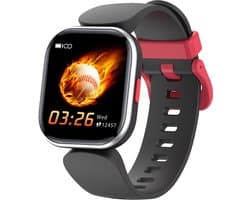 Smartwatch Kinderen - Waterdicht - Hartslag - Temperatuur - Zwart