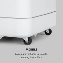 Klarstein Mobiele airconditioner met luchtafvoerslang, 4-in-1 airconditioner met ventilator, luchtontvochtiger & nachtmodus, Kleine & draagbare airconditioner voor thuis & op kantoor, 12000 BTU Laag verbruik,5 kW voor 56 m² - Afstandsbediening — thumbnail 19