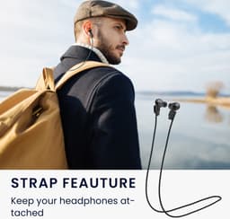 kwmobile set case & koord voor oordopjes - geschikt voor JBL Live Pro Plus - 2x 70 cm - In zwart / zwart — thumbnail 3