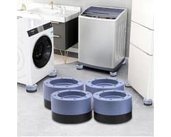 Trillingsdempers Wasmachine - 4 Stuks - Wasmachine Verhoger - Extra Dik - Wasmachine Dempers - Stapelbaar - Droger - Vaatwasser