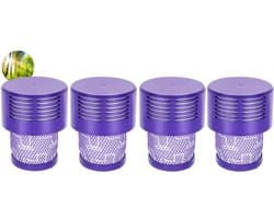 4 x HEPA filter geschikt voor Dyson V10 Sv12 stofzuiger Total Clean, Parquet, Motorhead, Animal wasbaar steelstofzuiger DY-969082-01
