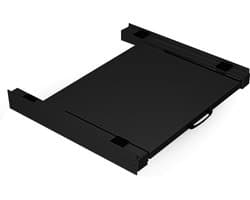 Vonia Tussenstuk Wasmachine Droger - Stapelkit Wasmachine Droger - Universeel - Uitschuifbare werkblad – Zwart