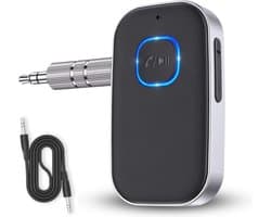 Techard Bluetooth Receiver Auto BT 5.4 - 3.5MM AUX Bluetooth Ontvanger Handsfree Bellen Bluetooth Audio Receiver - Inclusief Kabel en Plug