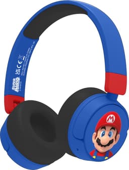 Super Mario - draadloze kinderkoptelefoon - volumebegrenzing - lange batterijduur - microfoon - opvouwbaar - bluetooth — thumbnail 1