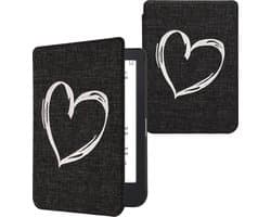 kwmobile Cover geschikt voor Kobo Clara 2E - Vilten ereader hoes - Beschermende e-Reader Case - in grijs
