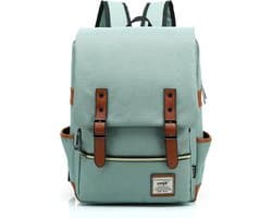 Vermanto Rugtas - Rugzak - 25 Liter - Boekentas - Laptop - School - Boekentas - Heren - Dames - Groen