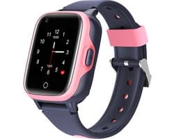 Zalou Kinder Smartwatch Roze - Smartwatch GPS tracker - Met Wifi en 4G - Videobellen - Waterdicht - SOS alarm - Met Camera - Ingebouwde simkaart poort - Kinderhorloge Jongen en Meisje