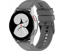 By Qubix - Geschikt voor Garmin bandje - Geschikt voor Garmin Venu / Sq / Sq2 / 2 plus - Siliconen gesp bandje - Grijs - Smartwatch bandje 20mm