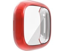 Case geschikt voor Fitbit Versa 3 - Rood - Siliconen