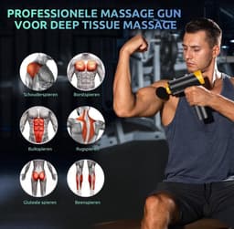 Osisiyo QC05 - Massage gun - 6 opzetstukken - case - massage — thumbnail 3