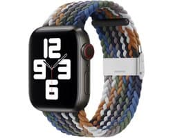 By Qubix - Geschikt voor Apple Watch bandje - Braided nylon bandje - Multicolor - Geschikt voor Apple Watch 44mm / 45mm / 46mm / 49mm (Ultra 1,2 en 3) - Smartwatch bandje - nylon - bandje iWatch