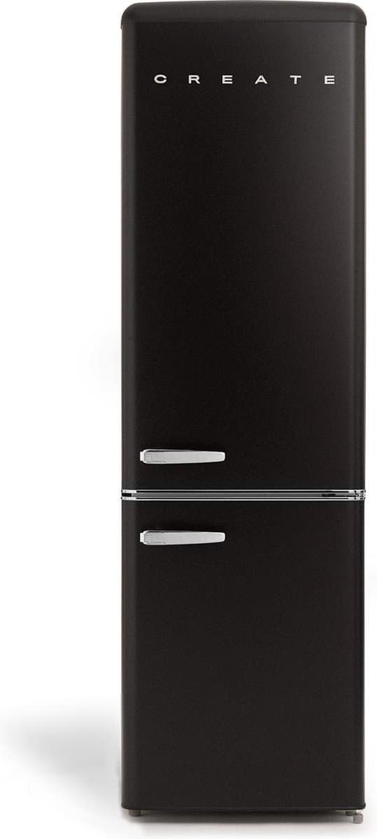 CREATE - Koelkast met vriezer - Combi koelkast - Capaciteit 244L - 3 verwisselbare planken - ECO Friendly - Zwart - FRIDGE STYLANCE — afbeelding 1