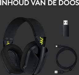 Logitech G435 LIGHTSPEED - Draadloze Gaming Headset - Bluetooth - PC, Mobile - Zwart — thumbnail 15