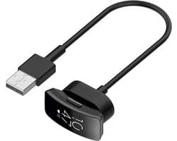 By Qubix - compatible - Fitbit Inspire 1 / Inspire HR oplader - 15 cm - Extra kort