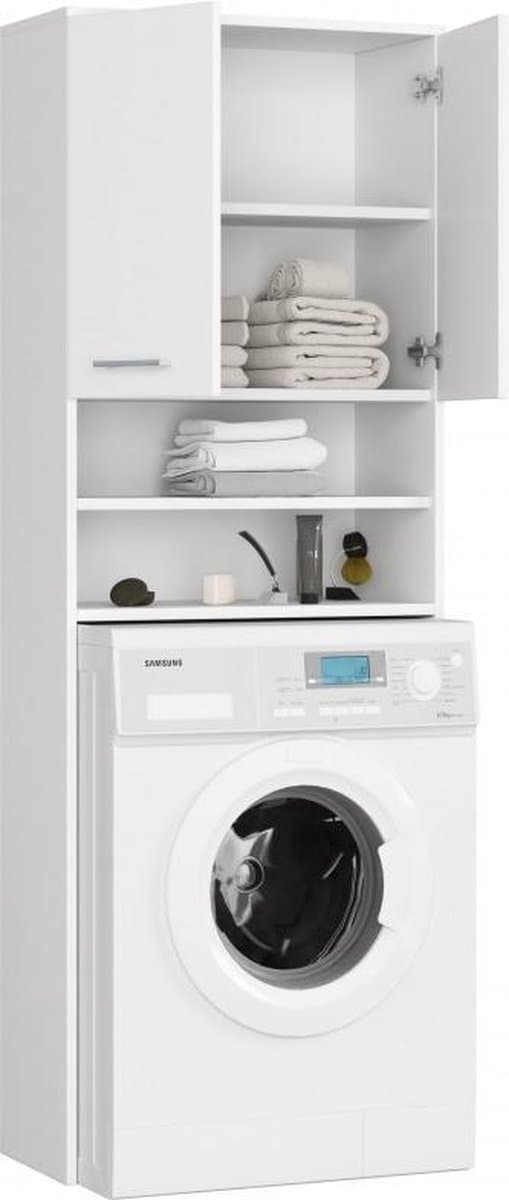 Wasmachine Ombouw Wit-Wasmachine/Wasdroger meubel 180 cm — afbeelding 1