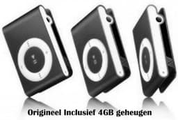 Mini MP3 speler met in-ear koptelefoon Zwart — thumbnail 1