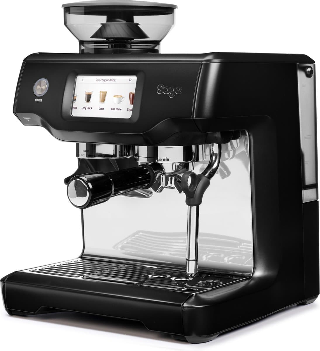 Sage  the Barista Touch™ Black Stainless Steel Pistonmachine — afbeelding 1