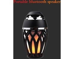 Afecto® | oplaadbare draadloze luidspreker met vlammenlicht | groot formaat | batterij 2000mAh tot 6 uren | Stofdicht en waterdicht | Bluetooth