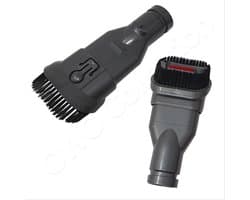 Brede verstelbare 2 in 1 plumeau plinten accessoires zuigmond borstel - plumeauzuigmond - plumeauborstels - plintenborstel - plintenzuigmond geschikt voor Dyson