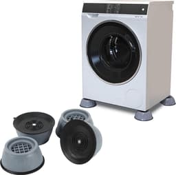 Thuys Wasmachine Dempers - Wasmachine Verhoger - Trillingsdempers - Anti Slip Trilmat - Schokdempers - Anti Trillingsmat - 4 Stuks - Grijs — thumbnail 2