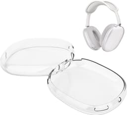 KELERINO. Siliconen Transparant Cover Case geschikt voor Airpods Max - Transparant — thumbnail 3