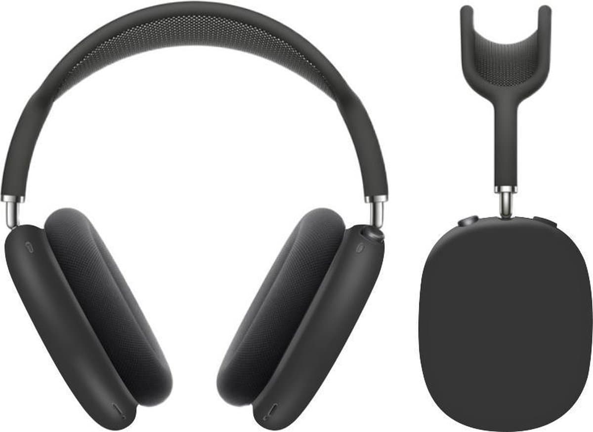 KELERINO. Siliconen Case geschikt voor AirPods Max - Accessoire - Zwart — afbeelding 1