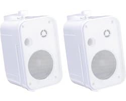 E-Audio B418 3,5"" 2-weg miniluidsprekers met ophangbeugel (8 Ohm 100 W) - Set van 2 - Wit