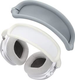 kwmobile band voor koptelefoon - geschikt voor AppleAirPods Max / AirPods Max 2 - Hoofdband cover van zacht siliconen materiaal - In grijs — thumbnail 1