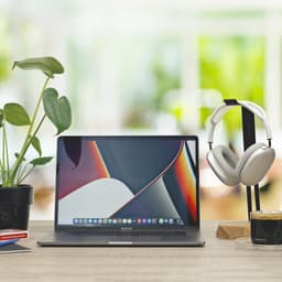 Industrial Living Koptelefoon Houder –Gaming Headset Stand  – Hoofdtelefoon Standaard Bureau– Hout - Metaal — thumbnail 4