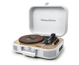 Muse MT-201WW - Bluetooth kofferplatenspeler met encoding-functie, wit — thumbnail 1