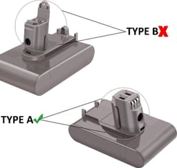 DC31, DC34, DC35, DC44, DC45 accu voor Dyson -  22,2 Volt- 2000 mAh - Type A — thumbnail 3