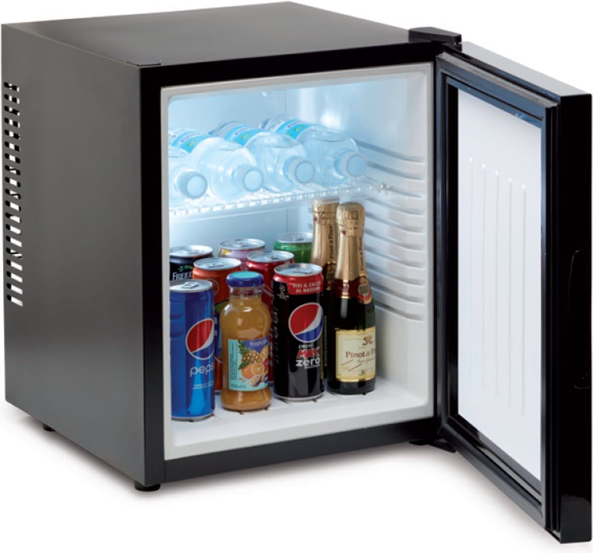 Technomax TP20N minibar koelkast - 20 liter - compleet geruisloos - omkeerbare deur - binnenverlichting — afbeelding 1