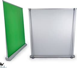 IMLI Green screen voor Game Capture |150 X 205 cm| Met achtergrondsysteem | Roll up banner - Chroma key — thumbnail 2