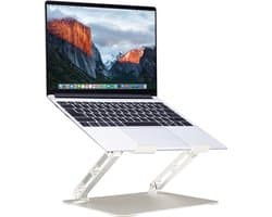 RhinoStand® laptop standaard - 10 tot 16 inch - Aluminium laptop standaard verstelbaar - Zilver