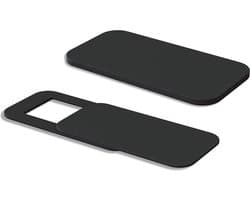 Webcam cover - Privacy schuifje camera - Hard plastic - Ultra dun - PC Tablet Laptop shutter - Spy protection - Zwart