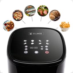 BluMill Digitale Airfryer - 8 Programma's - Timer - 5L - Te bedienen met Touch Screen of App — thumbnail 12