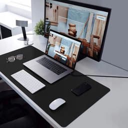 Muismat - Gaming Mousepad XXL - Game Muismat - Onderlegger - Grote Muismat - Anti Slip - Desktop Mat - Zwart - 90x40 CM - Rheme — thumbnail 5