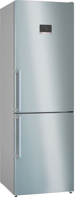 Bosch KGN367ICT - Serie 4 - Koelkast - Koel-vriescombinatie - 186 cm - Energielabel E - Total No Frost - Nooit meer ontdooien - VitaFresh XXL 0°C: houd etenswaren langer vers met extra ruime vershoudlades - RVS — thumbnail 1