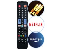 Afstandsbediening met Verlichting - Geschikt voor Samsung TV Televisie Remote Control - Voorgeprogrammeerd - AA59-00594A