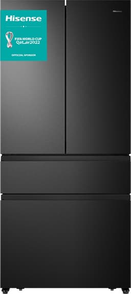Hisense RF540N4SBF2 amerikaanse koelkast Vrijstaand 533 l E Zwart — thumbnail 1