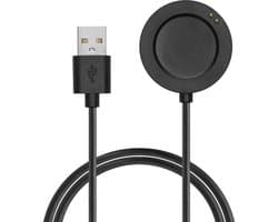 kwmobile USB-oplaadkabel geschikt voor Xiaomi Watch S3 / Watch S2 / Watch 2 Pro / Watch H1 kabel - Laadkabel voor smartwatch - in zwart