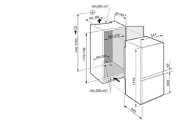 Lienherr ICNSf 5103 - Inbouw koel-vriescombinatie — thumbnail 3