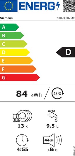 Siemens iQ300 SX63HX60AE - Volledig integreerbare inbouw vaatwasser — thumbnail 5
