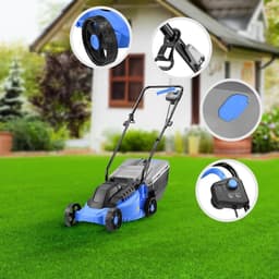 MKSS® Grasmaaier Elektrisch - Handmaaier - Kantenmaaier - Blauw met Zwart — thumbnail 2