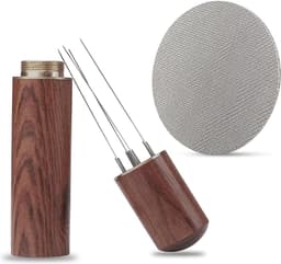 Premium Espresso Accessoires Espresso Naald Koffie Distributeur Tool Espresso Naald Distributeur Roeren Koffiezetapparaat + 58 mm Puck Scherm Cadeaus voor Barista's — thumbnail 1