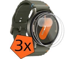 Screenprotector - Geschikt voor Samsung Watch 7 (44 mm) Screenprotector Bescherm Glas - Screen Protector Geschikt voor Samsung Galaxy Watch 7 (44 mm) Screenprotector Tempered Glass - 3 PACK