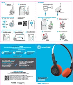 JLab Rewind 2 Draadloze koptelefoon - Retro design - Walkman design - 20 uur batterijduur - Bluetooth multipoint - Microfoon - Equalizer instelling - Zwart — thumbnail 7